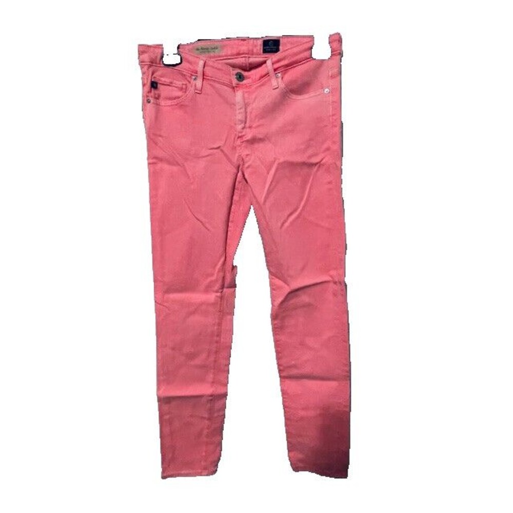 AG Adriano Goldschmied Jeans Womans 27R Pink The Stevie Ankle Slim Straight